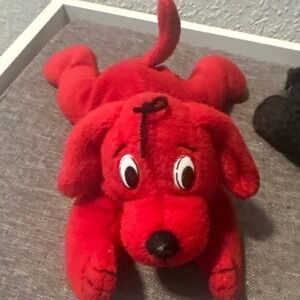 Vtg Clifford the Big Red Dog Scholastic Sidekicks Plush Beanie Stuffed Animal